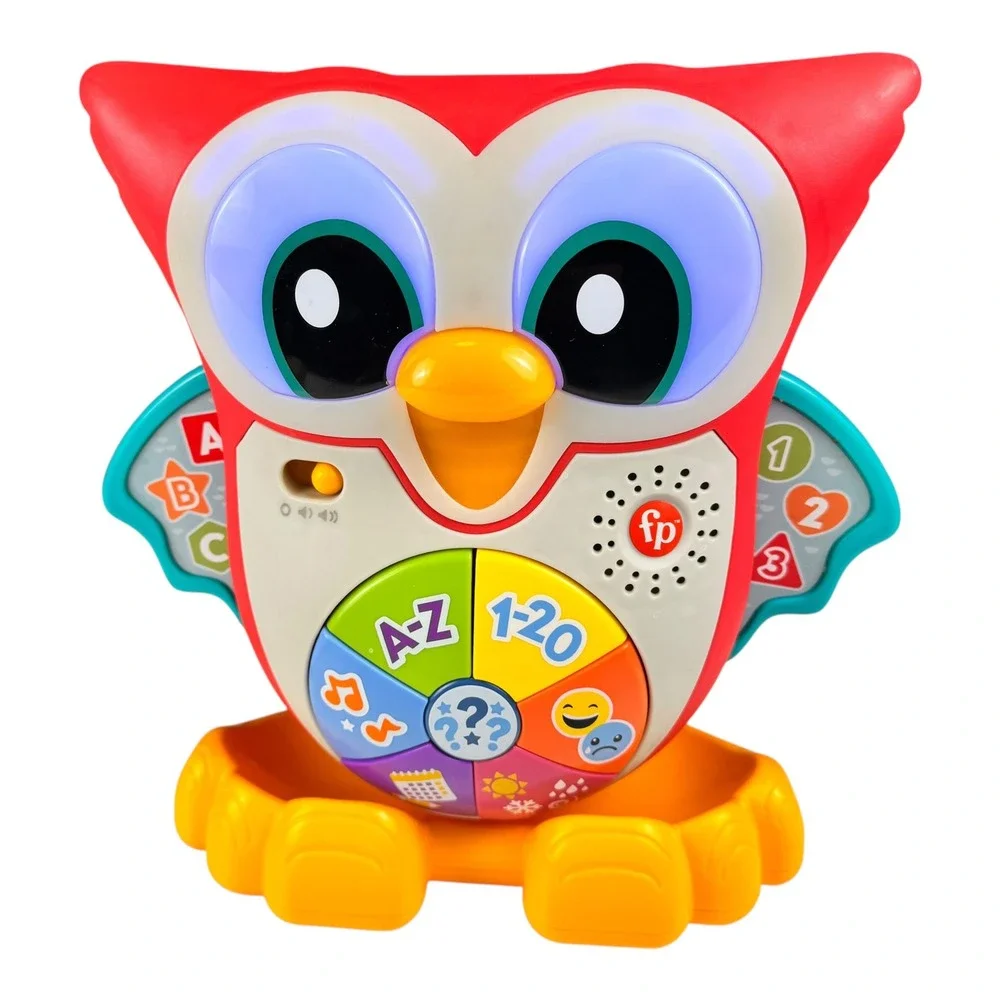 Fisher-Price Linkimals Light-Up‎ Learning Owl Musical Toddler Toy HFT73 Red F72Q